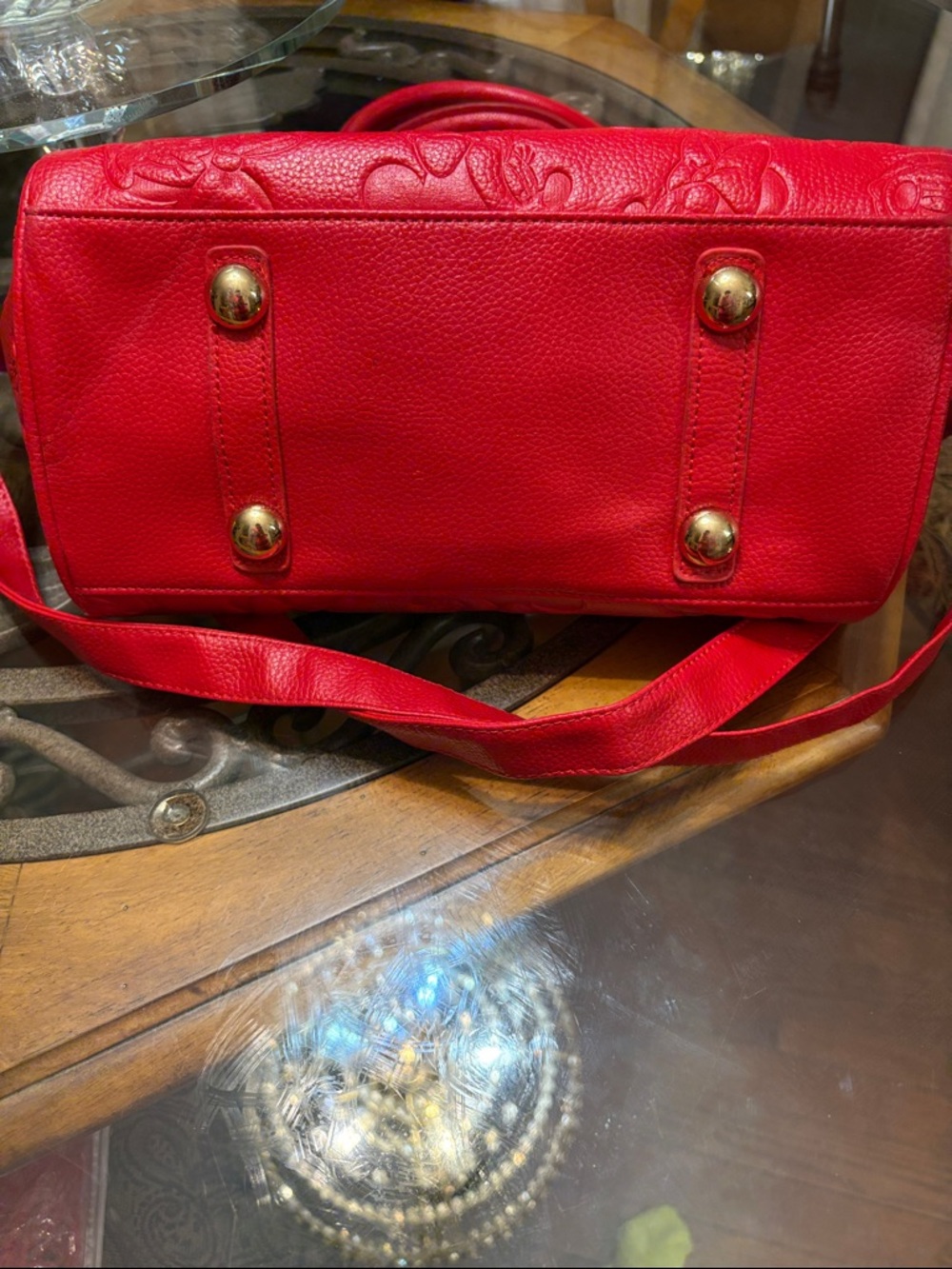 🐭Loungefly x  Disney Minnie Mouse Embossed Satchel - Picture 7 of 12
